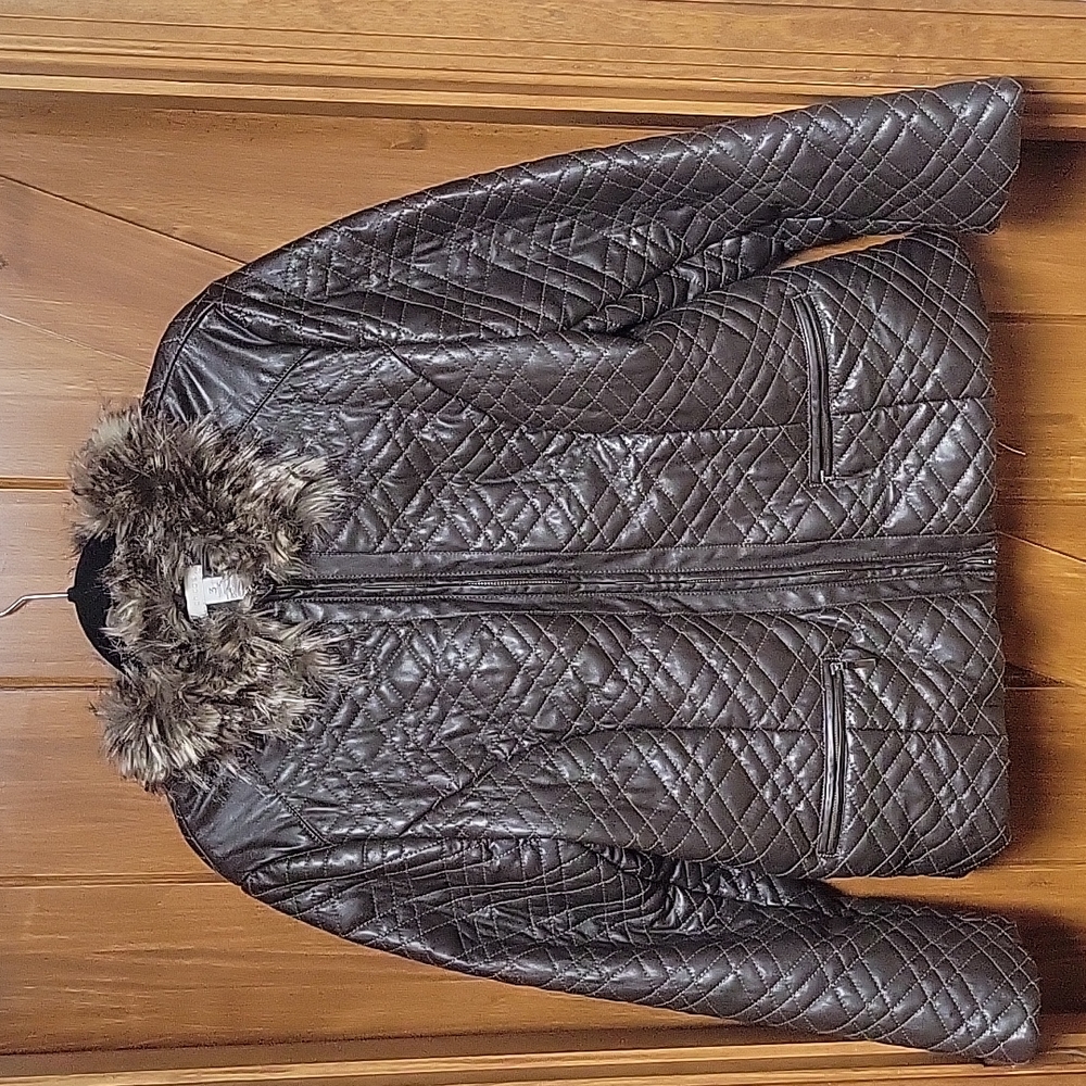 Chicos size 3 Brown Jacket with Collar